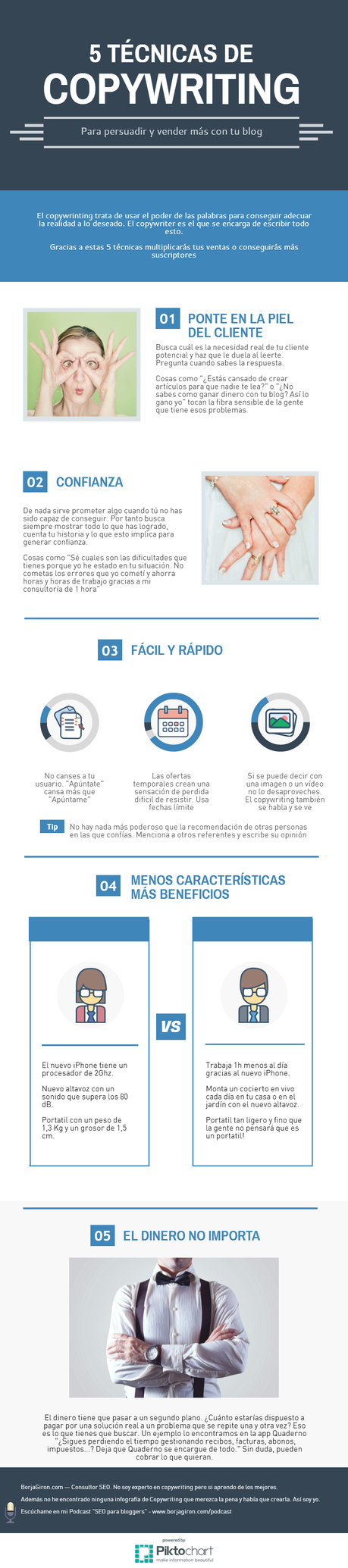 ¿Qué es Copywriting? Te lo explico con un vídeo y una infografía 5 tecnicas de copywriting