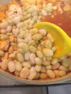 POCHAS CON PULPO Y PATATAS POCHAS CON PULPO Y PATATAS