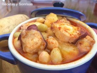 POCHAS CON PULPO Y PATATAS POCHAS CON PULPO Y PATATAS