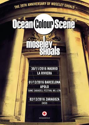 Ocean Colour Scene celebrarán los 20 años de 'Moseley Shoals' en Madrid, Barcelona y Zaragoza