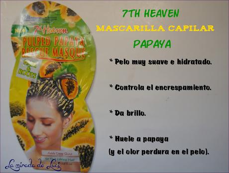 7th HEAVEN, mascarilla capilar de papaya.