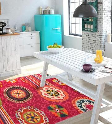 La alfombra para una cocina de verano