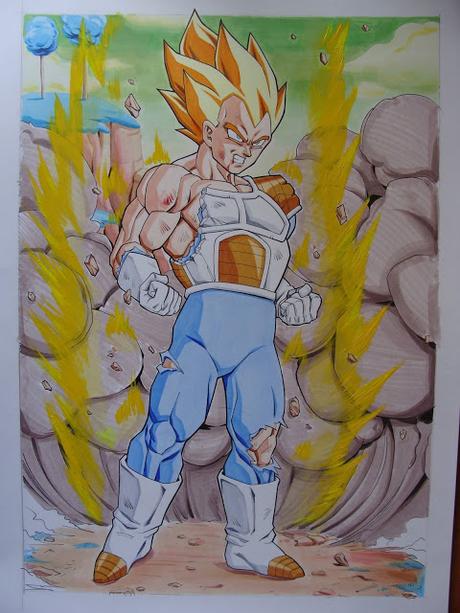 Micro-Comic de Dragon Ball Z en Copic en la Trastienda de Moreno (ya subiré más páginas)