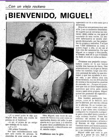 Miguel Rios - Rock de una Noche de Verano - 1983.