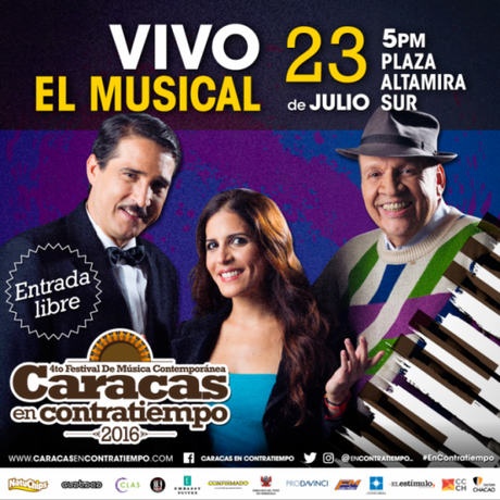 Festival Caracas en Contratiempo 2016 inicia programación con dos musicales 23JUL-VIVO-MUSICAL-En-Contratiempo