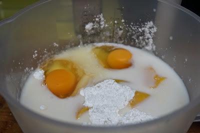 Pastel de cuajada y melocotón