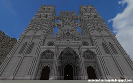 Réplica Minecraft: Catedral de Astorga, León, España.