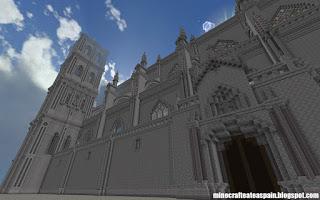 Réplica Minecraft: Catedral de Astorga, León, España.