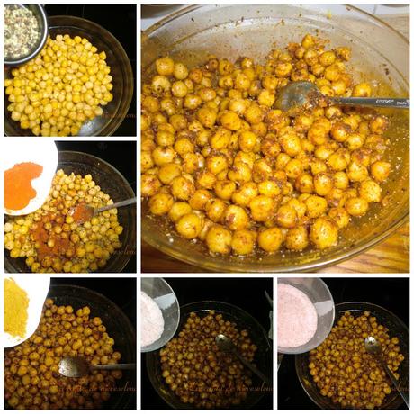 Garbanzos especiados con curry de aperitivo