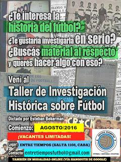 Taller de Investigación Histórica sobre Fútbol