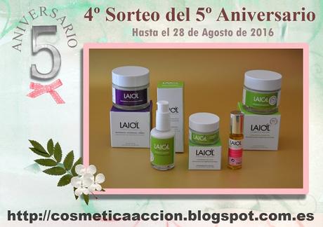 ¡4º Sorteo del 5º Aniversario del Blog – Cuidamos nuestro rostro con la cosmética natural de LAIOL!