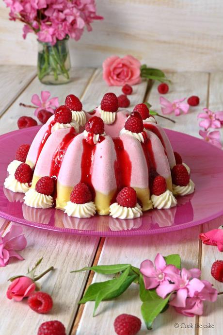 Tarta helada de mousse de frambuesas y crema de vainilla y pistachos mousse-de-frambuesas, pistachos, vainilla, rasberry-tart