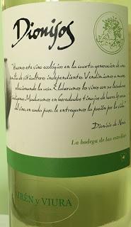 Dionisos Blanco 2015, de Bodegas Dionisos