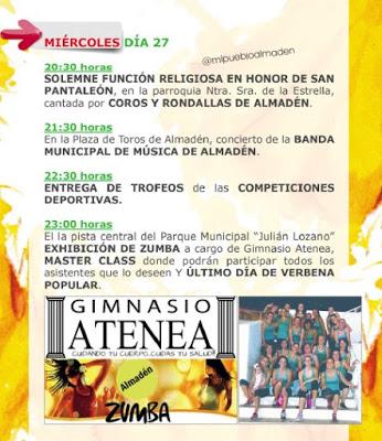 Hoy miércoles en la Feria de Almadén 2016