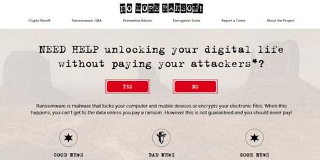 ‘No More Ransom’ el portal anti-ransomware.