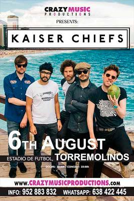 Kaiser Chiefs el 6 de agosto en Torremolinos