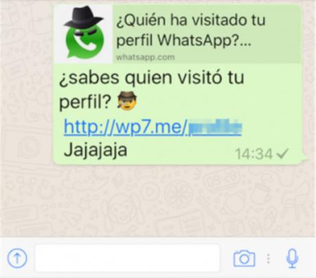 ¡Cuidado! La estafa de ‘¿Quién ha visto tu perfil?’ llega a WhatsApp