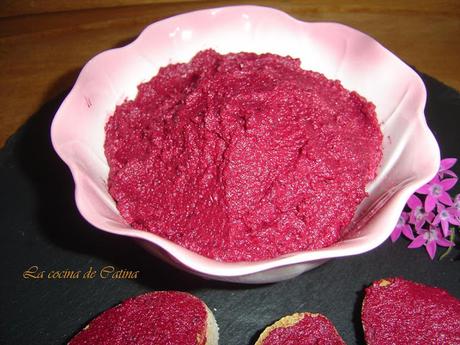 Paté de anacardos y remolacha Paté de anacardos y remolacha