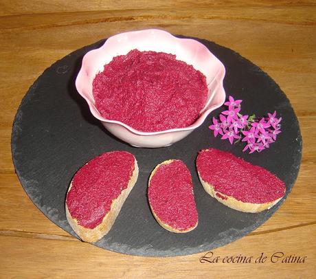 Paté de anacardos y remolacha Paté de anacardos y remolacha