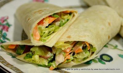 Rellenos para fajitas (tortillas de trigo).