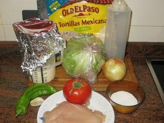 FAJITA DE POLLO CON SALSA AGRIA FAJITA DE POLLO CON SALSA AGRIA