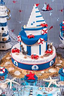 Party Theme - Nautical Birhtday Party Decor Ideas.