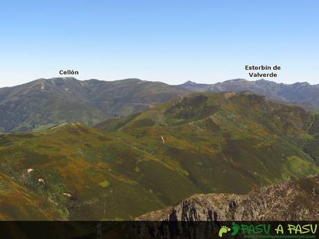 Vista del Cellón y Estorbín de Valverde desde el Palero