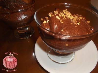 Mousse de chocolate sin huevo. Mousse de chocolate sin huevo.