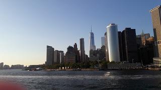 skyline del distrito financiero de nueva york