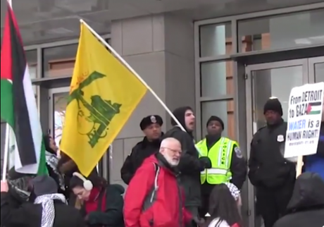 Hezbulah, en contra de normalizar relaciones con Israel. shut-down-aipac-hezbollah-flag-e1461158153846-620x435