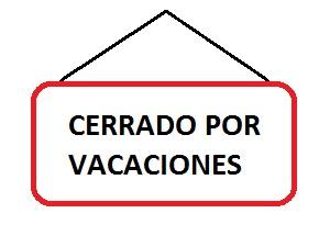 Cerrado por vacaciones