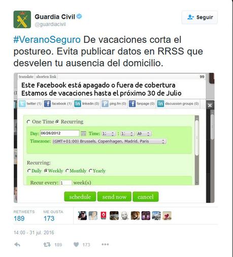 Ocho consejos para evitar problemas con las fotos que publicas en redes sociales Guardiacivil