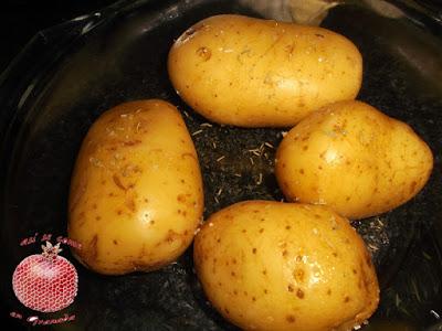 Patatas asadas en microondas