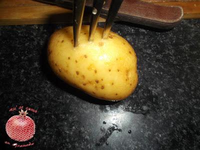 Patatas asadas en microondas