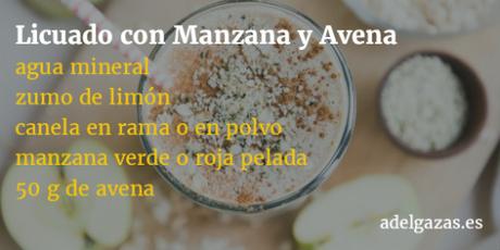 licuado de avena y manzana baja de peso