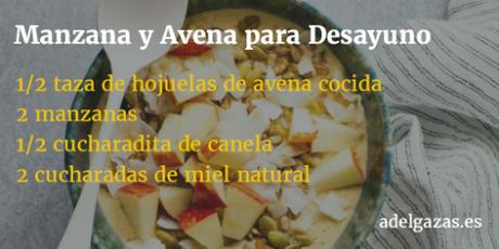 avena con manzana para adelgazar