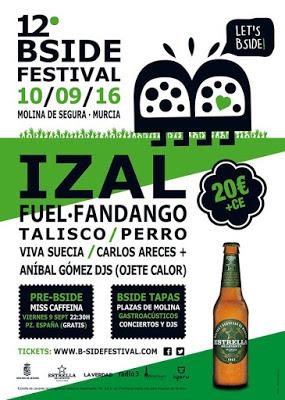 B-Side Festival 2016: Izal, Fuel Fandango, Miss Caffeina, Talisco, Perro, Viva Suecia...