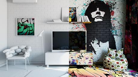 graffity-por-toda-la habitación-noticias-totenart-hotel