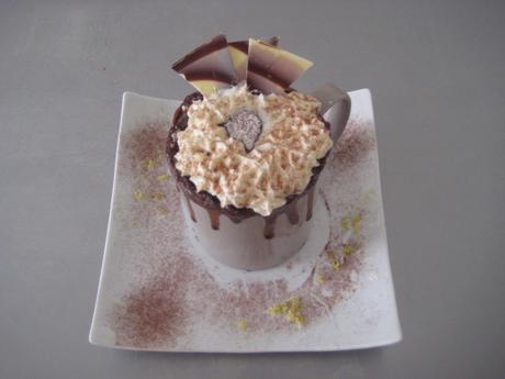 MUG CAKE DE CHOCOLATE Y MANDARINA