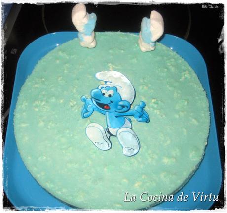 Tarta Pitufo (thermomix) Tarta Pitufo (thermomix)