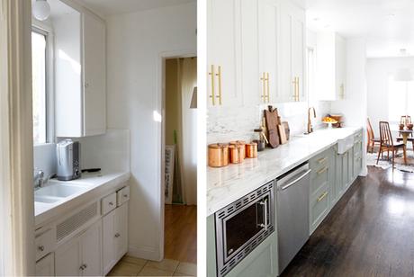 ANTES Y DESPUÉS: UNA COCINA BICOLOR EN BLANCO Y GRIS ANTES Y DESPUÉS: UNA COCINA BICOLOR EN BLANCO Y GRIS