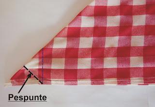 Tutorial para hacer las esquinas de un mantel