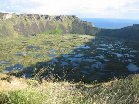 Rano Kau, costa sureste