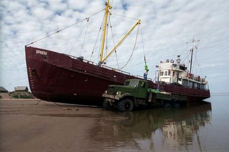 Viviendo bajo la arena al norte de Rusia. 17 fotografías. Shoyna, un pueblo ruso bajo la arena