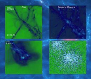 Logran simular el crecimiento de los agujeros negros más antiguos Simulaciones agujeros negros