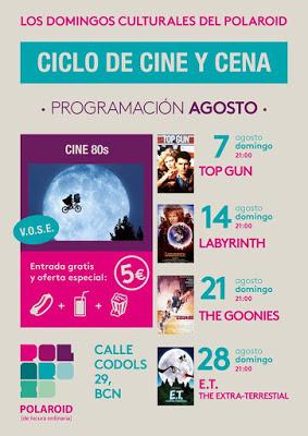 Ciclo de cine y cena en el bar Polaroid Ciclo de cine y cena en el bar Polaroid