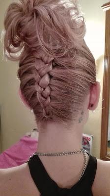 Moño con trenza Recogido con trenza