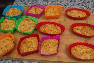 Bollitos de avena, queso y manzana sin azúcar Bollitos de avena, queso y manzana sin azúcar