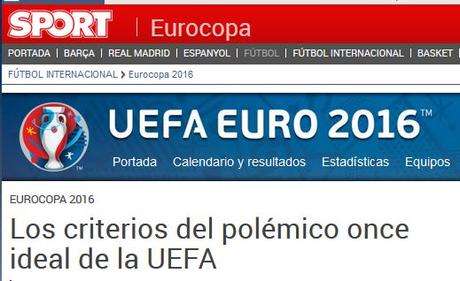 El diario Sport hace el ridículo con los nominados de la UEFA