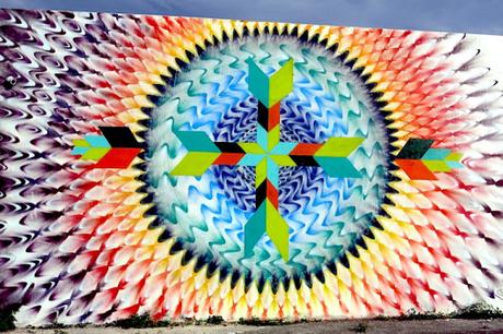 MURALES DE MANDALAS CREADOS CON AEROSOL